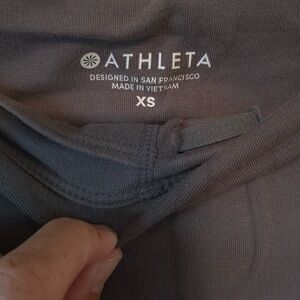 Athleta Gray High-Waisted Leggings